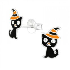 Oorbellen Halloween kat