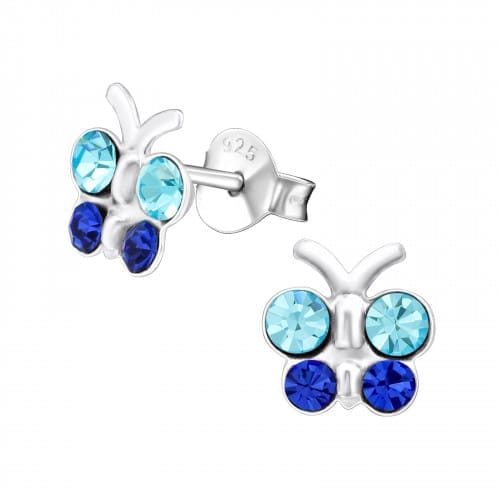 Oorbellen Vlinder - Color Crystals - Afbeelding 3